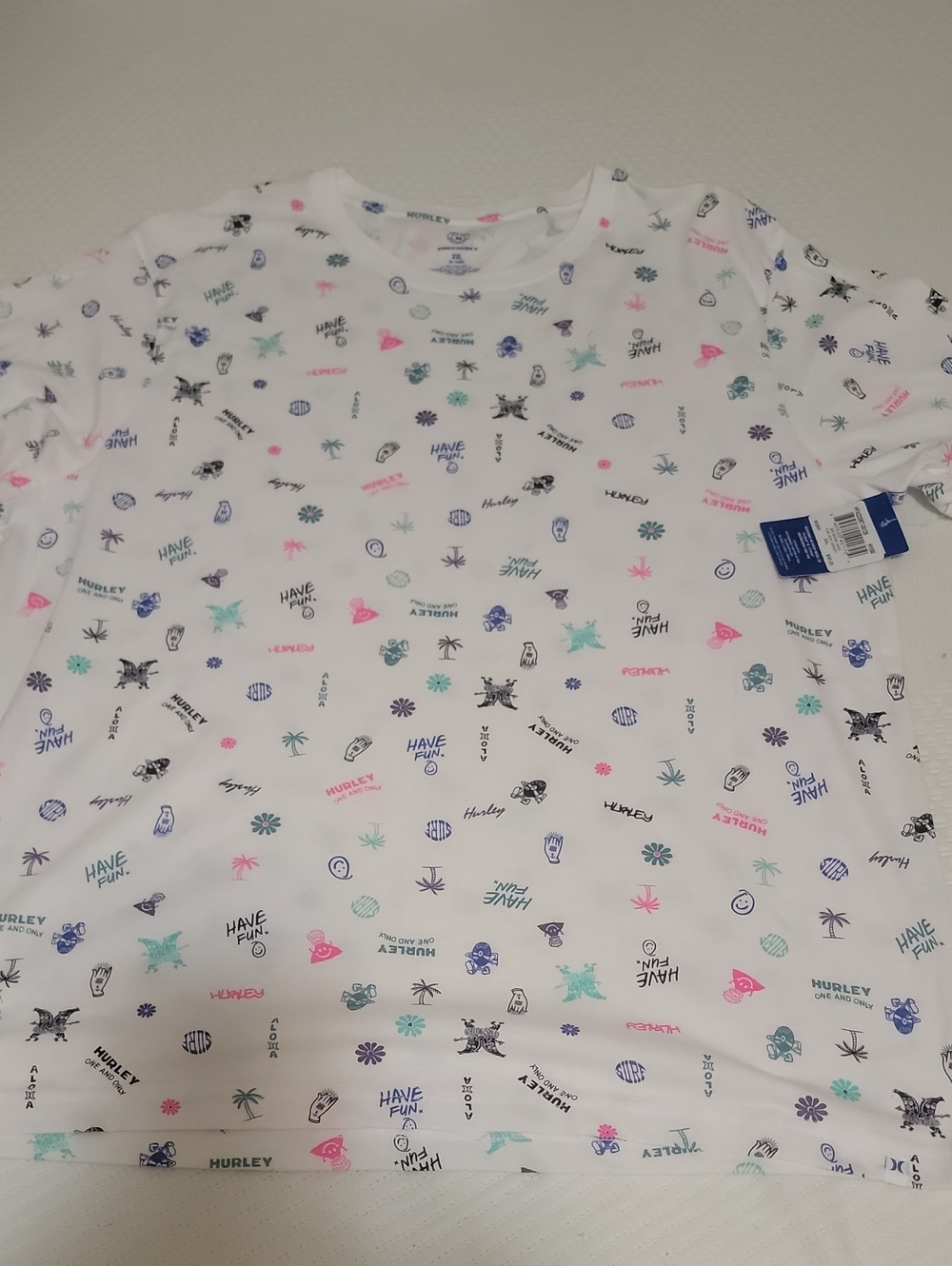 Hurley Men's XXL 90S Miami Have FUN! AOP Jersey (A2)